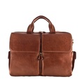 Maxwell Scott Lagaro - Leder-Aktentasche in Cognac-Braun