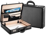 D&N, Tradition Business, Aktenkoffer aus Leder in schwarz