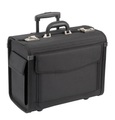 Dermata Lederwaren Pilotenkoffer 45.5cm aus Nylon in Schwarz