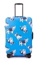 Kofferüberzug Blue with Dogs Gross (65-70 cm)
