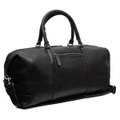 Caleb - Reisetasche Leder, Schwarz