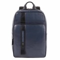 Piquadro, Kleiner Laptoprucksack mit iPad®mini-Fach in Nachtblau