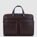 Black Square - Aktentasche aus Leder mit Laptopfach 15.6