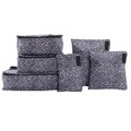 Lucy Travel Packing Cube Set Silver Leopard