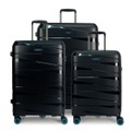 Ted Luggage - 3er Kofferset Schwarz