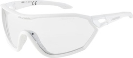 Alpina S-WAY VL+ Sonnenbrillen - White Matt Mirror Black