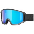Uvex, Uvex athletic CV Skibrille - black mat mirror blue colorvision green