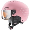 UVEX Rocket Visor Helm Kinder pink/weiß 51-55cm 2021 Ski- & Snowboardhelme