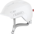 Abus Kinder Velohelm Smiley 3.0 ACE LED - pure white (Grösse: M (50-55 cm))