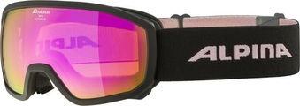 Alpina SCARABEO Jr. Q-LITE Skibrille - Black-Rose Mirror Rose