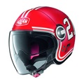 Nolan N21 Visor Quarterback #84 Jethelm - rot matt (Grösse : XS (53-54 cm))