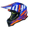 Nolan, Nolan N53 Cliffjumper #77 Motocross Helm- blau-orange-silber