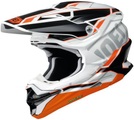 SHOEI VFX-WR Allegiant TC-8 Motocross Helm- weiss-schwarz-orange (Grösse : XXL (63-64 cm))