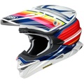 SHOEI VFX-WR Pinnacle TC-1 Motocross Helm- weiss-rot-blau (Grösse : XXL (63-64 cm))
