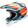 Shoei, SHOEI VFX-WR Pinnacle TC-8 Motocross Helm- weiss-blau-rot