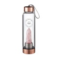 YOGA BOUTIQUE Get energized, get happy! Crystal Water Bottle Rosenquarz rosegold