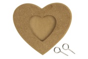MDF Fotorahmen Herz 13x11.5x0.8 cm