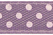 Satinband mit Punkten, flieder, 9,5mm, S