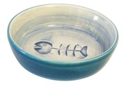 swisspet Katzennapf blau mit Fischmotiv