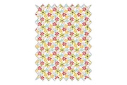 Rayher, BW-Stoff Easy going Blümchen 100x65 cm 135 g/m²