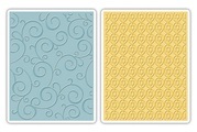 Sizzix Textured Impressions Embossing Folder Swirls & Squares