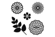 Sizzix Framelits Die Set with Stamp English Garden 5 Stück