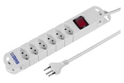 Steffen Steckdosenleiste für 6 Stecker 3 Meter