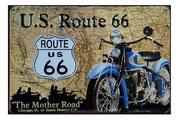 Werbeblechschild U.S. Route 66