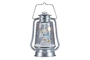 LED schneidende Laterne silber 34cm