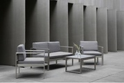 Gartenmöbel Set Aluminium 4-Sitzer Aufla
