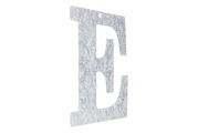 Metall Buchstabe verzinkt E 12x0,1cm