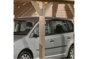 Rückwand wekaLine für Carports, natur, 28 mm