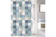 Kleine Wolke, Kleine Wolke Duschvorhang 180/200 cm , 5270 783 305 Check , Blau , Textil , Karo , 180x200 cm , wasserabweisend , 003342167701