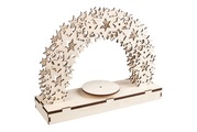 Holz 3D Bausatz Sterne FSCMixCred, 30x9x23cm, +Drehteller, Box