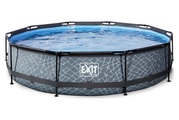 Exit Frame Pool ø360x76cm, Grau