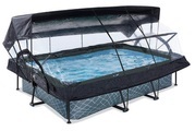 Exit Frame Pool 300x200x65cm, grau