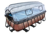 Exit Frame Pool 4x2x1m, Holzoptik