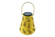 Solar LED Laterne gelb 26x26x31cm
