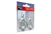 Klebehaken matt chrome 2st Inofix