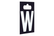 NoName, Aufkleber - Buchstabe - W, Weiss