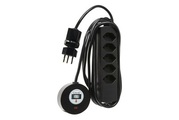 MH Safety-Line 127139 Steckdosenleiste mit Schalter 5fach Schwarz