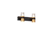 Wandleuchte 2fl. TOP TWO LED schwarz, gold