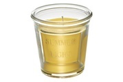 Citronella Duftkerze im Glas gelb