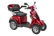 LUXXON, LUXXON E4800 - Elektro-Vierrad-Roller (Rot)