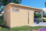 Bertilo, Pentus 3 Lounge Design-Gartenhaus unbehandelt
