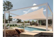 Beliani, Sonnensegel beige quadratisch 300 x 300