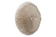 Kissen Kanan Velvet Beige Leinen Rund 40