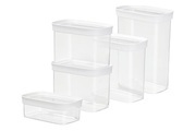 Emsa Optima Vorratsdosen Set weiss 5St