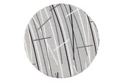 Sun Garden, Sitzkissen Bern rund grau - schwarz 40 cm