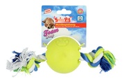swisspet, swisspet Foam-Play Ball mit Seil M gelb Hunde Spielzeug